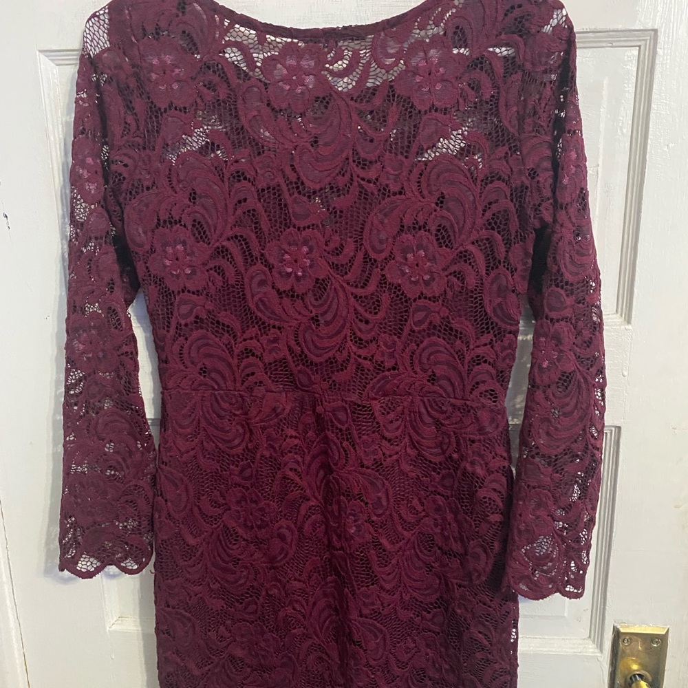 Maroon Lace dress